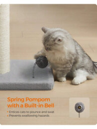 LEDREM Cat Scratching Post,85 Cm Tall Cat Scratcher For Medium And Large Cats,furniture Scratching Deterrent Sisal Scratch Pole - thumbnail 4