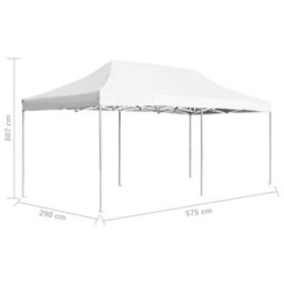 Walplus Professional Folding Party Tent Garden Gazebo Canopy Aluminium 6X3 M White - thumbnail 8