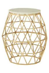 Orsina Templar Aluminium And Stone Side Table