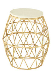 Orsina Templar Aluminium And Stone Side Table - thumbnail 2
