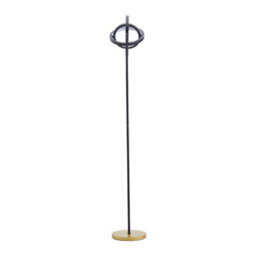 Living And Home Black Modern Rotating Adjustable 3 Rings Led Floor Lamp With Foot Switch - thumbnail 6
