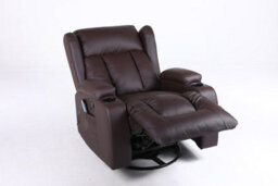 SquareBoxx Soho 10 In 1 Recliner Armchair With Swivel, Tilt Heated And Massage Functionality - thumbnail 3