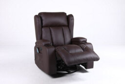 SquareBoxx Soho 10 In 1 Recliner Armchair With Swivel, Tilt Heated And Massage Functionality - thumbnail 2