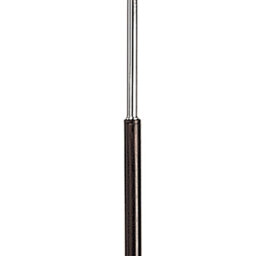 Luminosa Lighting Luminosa Zira Floor Lamp 2 Light G9, Polished Chrome/frosted White Glass/wenge, Not Led/cfl Compatible - thumbnail 5
