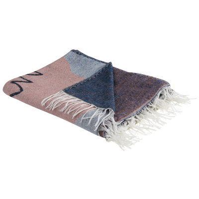 Beliani Blanket Baidi 130 X 170 Cm Multicolour - image 1