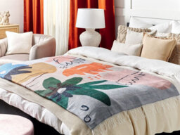 Beliani Blanket Baidi 130 X 170 Cm Multicolour - thumbnail 2