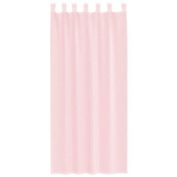 Berkfield Voile Curtains With Loops 2 Pcs Light Pink 140X225 Cm - thumbnail 4