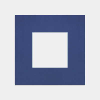 Ak Frames 10X10 Blue Picture Mounts To Fit 5X5 Aperture Size - Mount Board Only (No Frame Included) - image 1