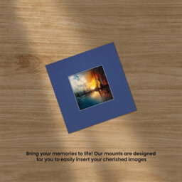 Ak Frames 10X10 Blue Picture Mounts To Fit 5X5 Aperture Size - Mount Board Only (No Frame Included) - thumbnail 5
