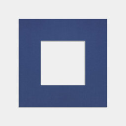 Ak Frames 10X10 Blue Picture Mounts To Fit 5X5 Aperture Size - Mount Board Only (No Frame Included) - thumbnail 1
