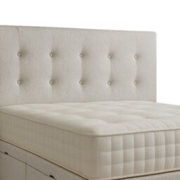 "Urban Textures Luxury 20"" High Eden Boucle Upholstered Bed Headboard - White"