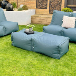 rucomfy Beanbags Rucomfy Indoor Or Outdoor Pouffe - Seafoam Blue Zip2 Modular Bean Bag Footrest & Seat
