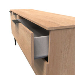 Fuji 2 Drawer 2 Door Wide Sideboard In Nebraska Oak (Ready Assembled) - thumbnail 5