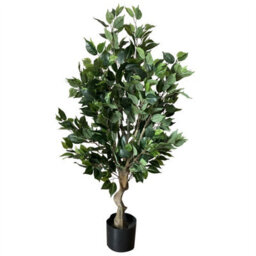 Leaf Artificial 100Cm Premium Artificial Ficus Twist Tree Gold Planter - thumbnail 2