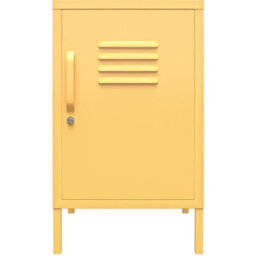 Novogratz Dhp Cache Metal Locker End Table With One Door In Yellow - thumbnail 2