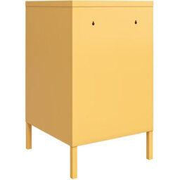 Novogratz Dhp Cache Metal Locker End Table With One Door In Yellow - thumbnail 4