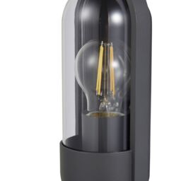 Zinc Kerry Fixed Matt Black Mains-Powered Led Outdoor Contemporary On/off Wall Light (Dia)10Cm - thumbnail 5