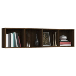 Berkfield Book Cabinet/tv Cabinet Brown Oak 143X30X36Cm Engineered Wood - thumbnail 5