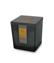 Heart and Home Bamboo Vanilla & White Woods Large Soy Candle  - 40 Hours Burn - Crackling Wick