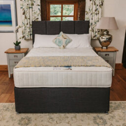 Divan Base Direct Paris Comfort Orthopaedic Sprung Divan Bed Set 4Ft6 Double 4 Drawers Continental - Naples Slate - thumbnail 3
