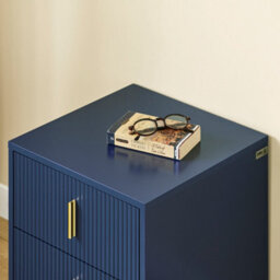 Sobuy Fbt115-B, Bedside Table,bedside Cabinet ,nightstand With 2 Drawers,side Table For Bedroom Living Room,blue - thumbnail 8