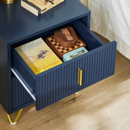 Sobuy Fbt115-B, Bedside Table,bedside Cabinet ,nightstand With 2 Drawers,side Table For Bedroom Living Room,blue - thumbnail 7