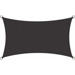 Grey 300X200Cm Rectangular Polyester Shade Sail Uv Resistant - thumbnail 1