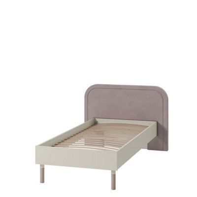 Arte Harmony 08 Bed Frame In Cashmere & Truffle - Eu Single 900mm X 2000mm - Elegant & Durable Sleep Foundation - image 1
