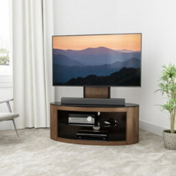 "AVF Affinity Buckingham 1M Oval Tv Stand, For Tvs 32-65"" - Walnut" - thumbnail 2