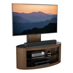 "AVF Affinity Buckingham 1M Oval Tv Stand, For Tvs 32-65"" - Walnut" - thumbnail 8