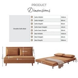 Furniturebox Uk Bobby Orange Velvet Double Folding Sofa Bed - thumbnail 8