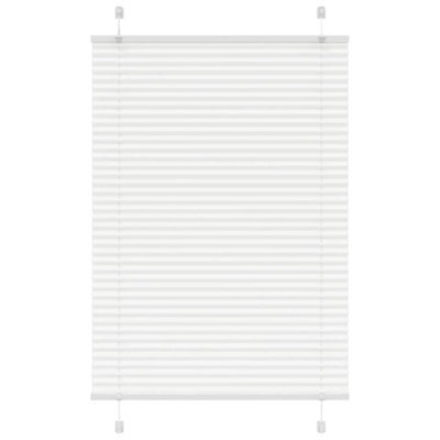 Berkfield Pleated Blind White 90X100 Cm Fabric Width 89.4 Cm Polyester - image 1