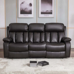 More4Homes Chester 3 Seater Electric Recliner Sofa In Brown - thumbnail 6