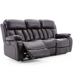 More4Homes Chester 3 Seater Electric Recliner Sofa In Brown - thumbnail 3