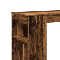 Berkfield Bar Table With Racks Old Wood 102X50X103.5 Cm Engineered Wood - thumbnail 7