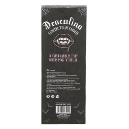 Set Of 4 Pink Vampire Tears Taper Candles - thumbnail 3