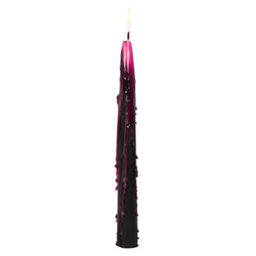 Set Of 4 Pink Vampire Tears Taper Candles - thumbnail 4