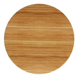 Matteo Round Bar Table With Storage Cabinet - 92Cm High, Mdf Wood Look - thumbnail 6