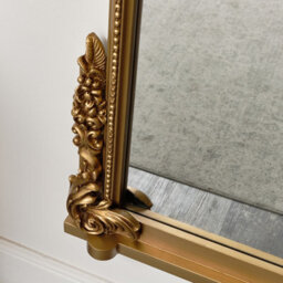 Melody Maison Large Tall Arch Antique Gold Ornate Mirror - 150Cm X 60Cm - thumbnail 6
