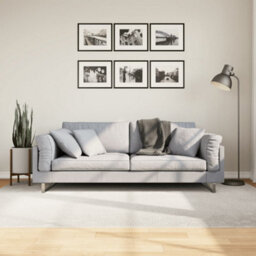 Berkfield Rug Iza Short Pile Scandinavian Look Cream 160X230 Cm - thumbnail 1