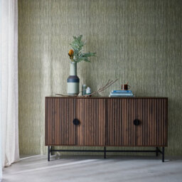 Sweeek - 157.5Cm Sideboard Cabinet With Two Doors And One Shelf Dark Wood Colour 157.5X39X83 Cm - Bazalt - thumbnail 5