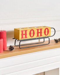Beliani Candle Holder Kuhmo Yellow Metal - thumbnail 2