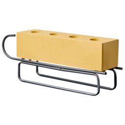 Beliani Candle Holder Kuhmo Yellow Metal - thumbnail 5