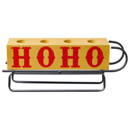 Beliani Candle Holder Kuhmo Yellow Metal - thumbnail 4