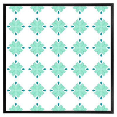 "Andrew Lee Green Uncommon Boho Chic Summer Design (Picutre Frame) / 16X16"" / Brown" - image 1
