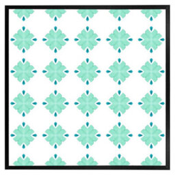 "Andrew Lee Green Uncommon Boho Chic Summer Design (Picutre Frame) / 16X16"" / Brown" - thumbnail 6