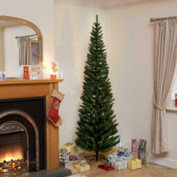 Slim Christmas Tree Pencil Green 7Ft With Storage Box - thumbnail 1