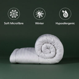 Opulent Home 13.5 Tog Winter Duvet - Hotel Quality Striped Microfibre Duvet, Breathable & Hypoallergenic - Super King - thumbnail 4