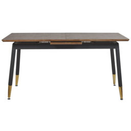 Beliani Extending Dining Table California Dark Brown 160/200 Cm 90 Cm - thumbnail 6