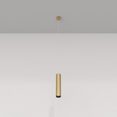 Luminosa Lighting Luminosa Maytoni Focus Slim Pendant Ceiling Light Matt Gold Gu10 - image 1